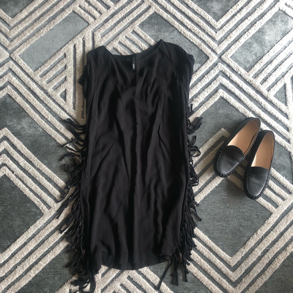 Fringed mini dress